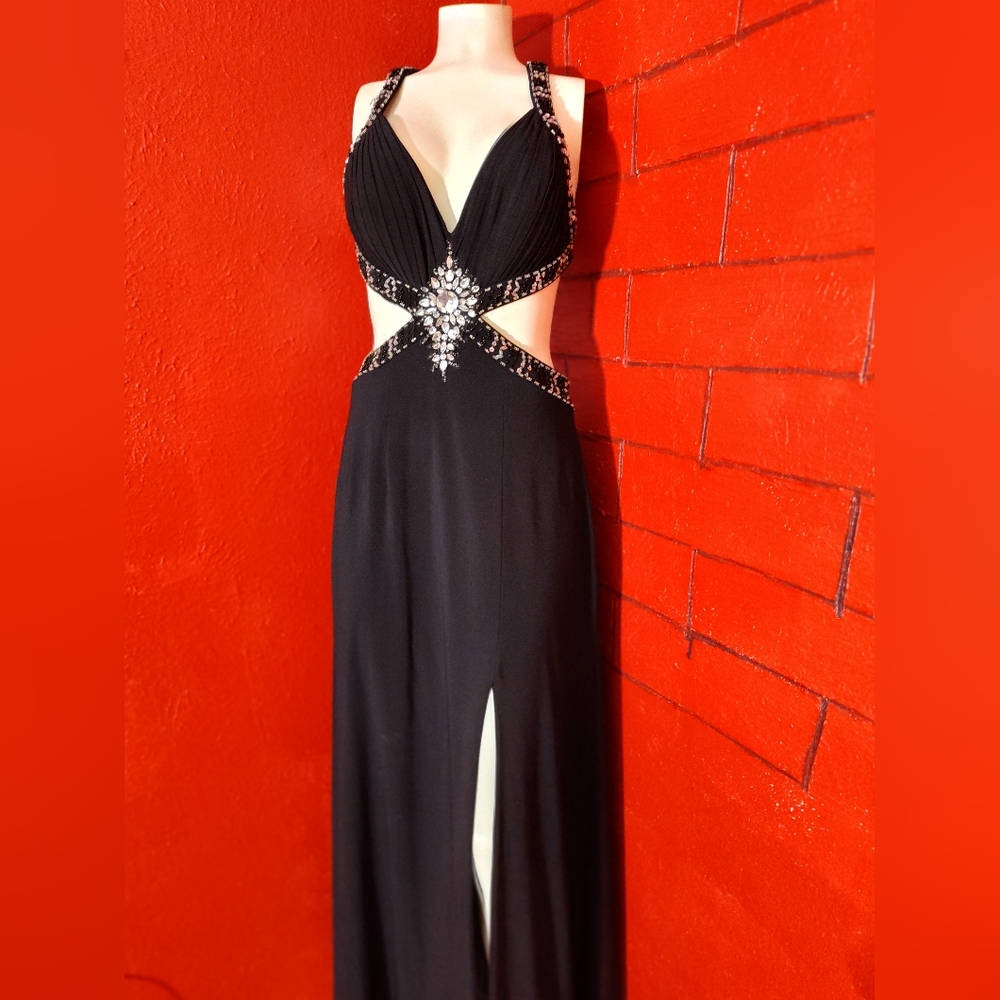Black evening dress size 4